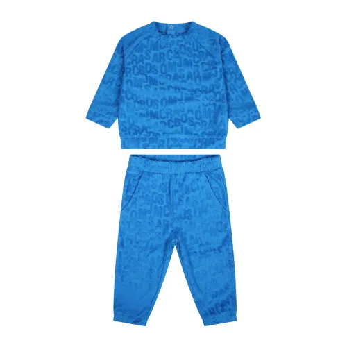 Marc Jacobs , Blue Cotton Sports Set with Logo ,Blue female, Sizes: