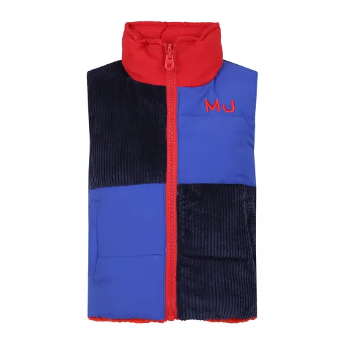 Marc Jacobs , Blue Reversible Padded Vest ,Multicolor unisex, Sizes: