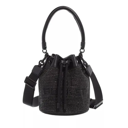 Marc Jacobs Bucket Bags - Woven Raffia Bucket Bag - black - Bucket Bags for ladies