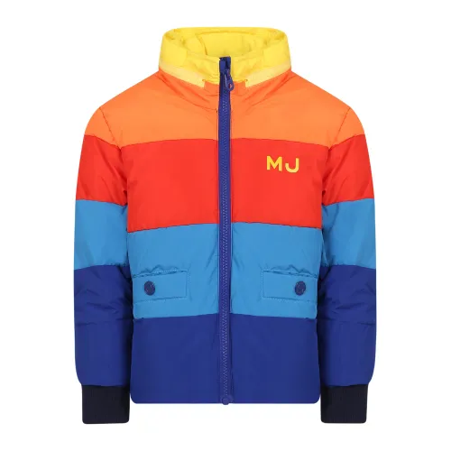 Marc Jacobs , Colorful Quilted Jacket with Logo Print ,Multicolor unisex, Sizes: