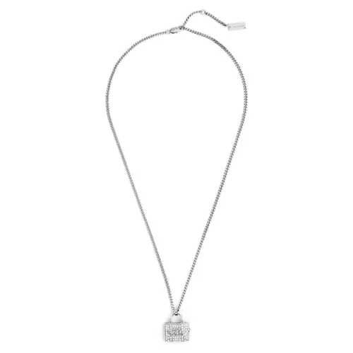 Marc Jacobs , Crystal Statement Pendant Necklace ,Gray female, Sizes: ONE SIZE