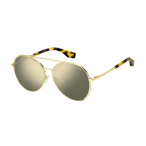 Marc Jacobs , Gold/Grey Gold Sunglasses ,Yellow female, Sizes: