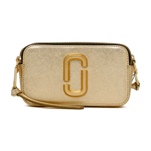 Marc Jacobs , Golden Snapshot DTM Leather Shoulder Bag ,Beige female, Sizes: ONE SIZE