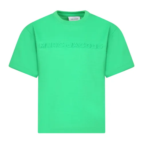 Marc Jacobs , Green Cotton T-Shirt with Short Sleeves ,Green unisex, Sizes:
