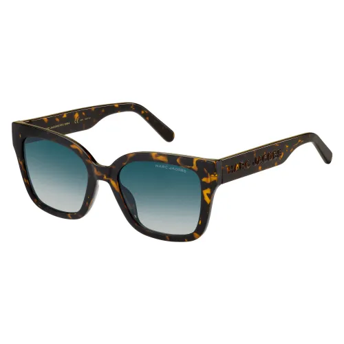 Marc Jacobs , Havana/Light Blue Shaded Sunglasses ,Brown female, Sizes: