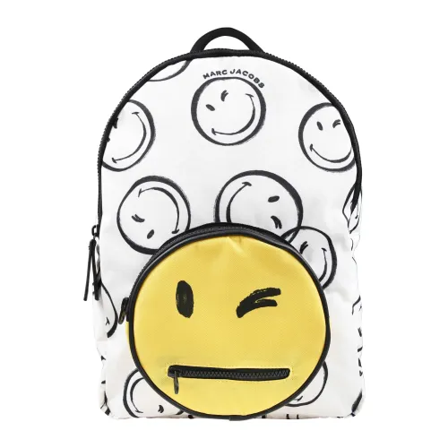 Marc Jacobs , Ivory Smiley Backpack ,White unisex, Sizes: ONE SIZE
