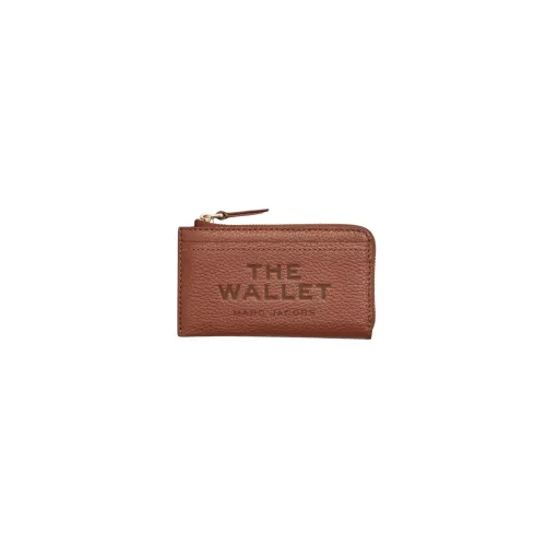 Marc Jacobs , Leather Top Zip Wallet ,Brown female, Sizes: ONE SIZE