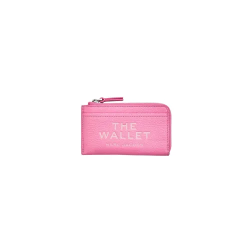 Marc Jacobs , Leather Top Zip Wallet ,Pink female, Sizes: ONE SIZE