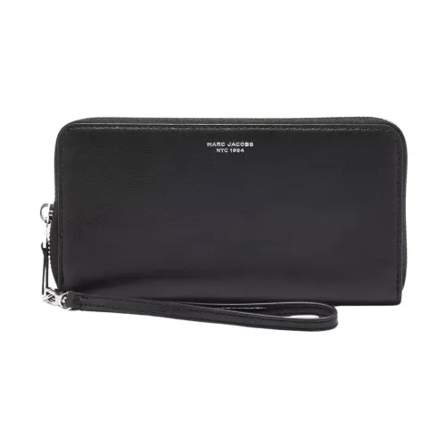 Marc Jacobs , Leather Wallet with Internal Compartments and Removable Wrist Strap ,Black female, Sizes: ONE SIZE