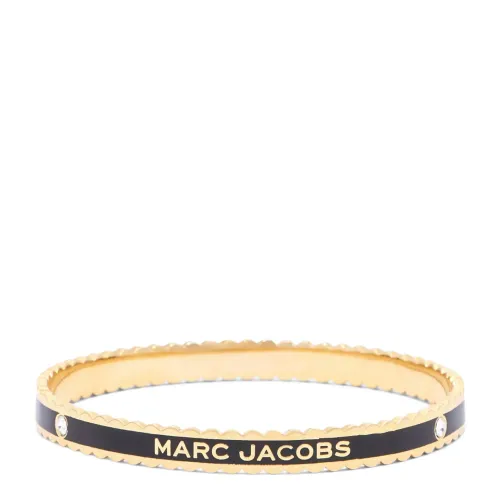 Marc Jacobs , Medallion Scalloped Bangle ,Black female, Sizes: ONE SIZE