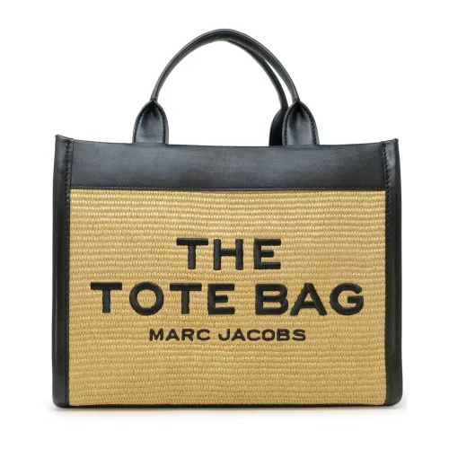Marc Jacobs , Natural Raffia Medium Tote Bag ,Beige female, Sizes: ONE SIZE