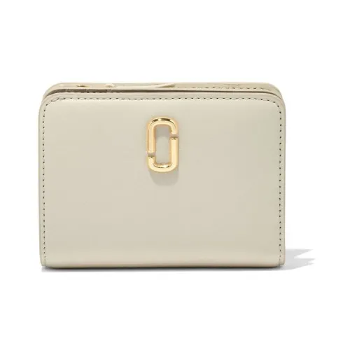 Marc Jacobs , Natural Zip Mini Compact Wallet ,White female, Sizes: ONE SIZE