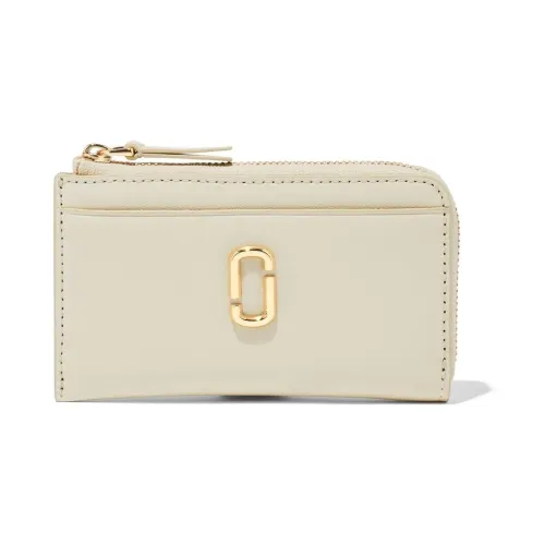 Marc Jacobs , Natural Zip Top Wallet ,White female, Sizes: ONE SIZE