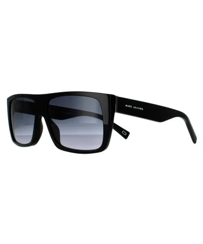 Marc Jacobs Rectangle Unisex Black Grey Dark Gradient Sunglasses - One
