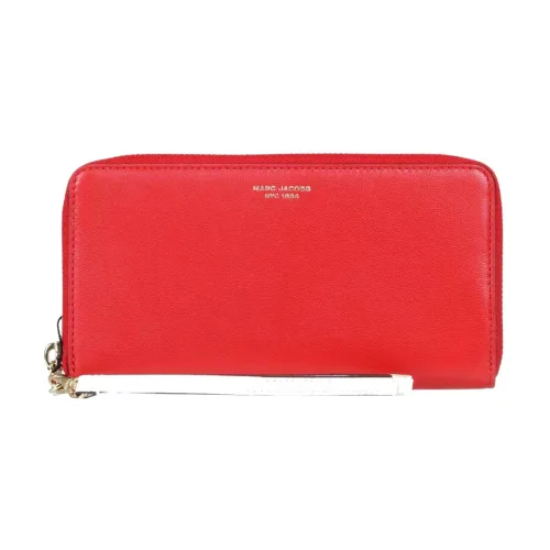 Marc Jacobs , Red Zipper Wallet with Card Holders ,Red female, Sizes: ONE SIZE