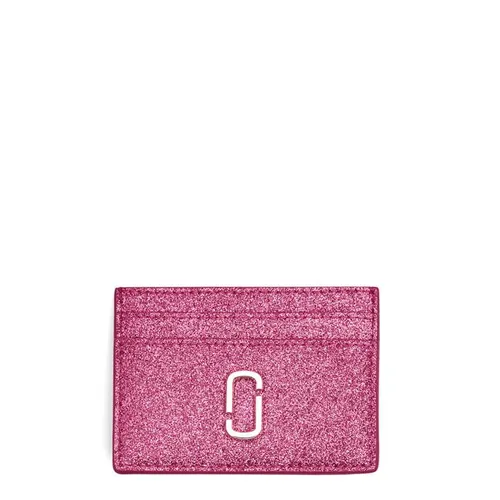 MARC JACOBS The Galactic Glitter Card Case - Pink