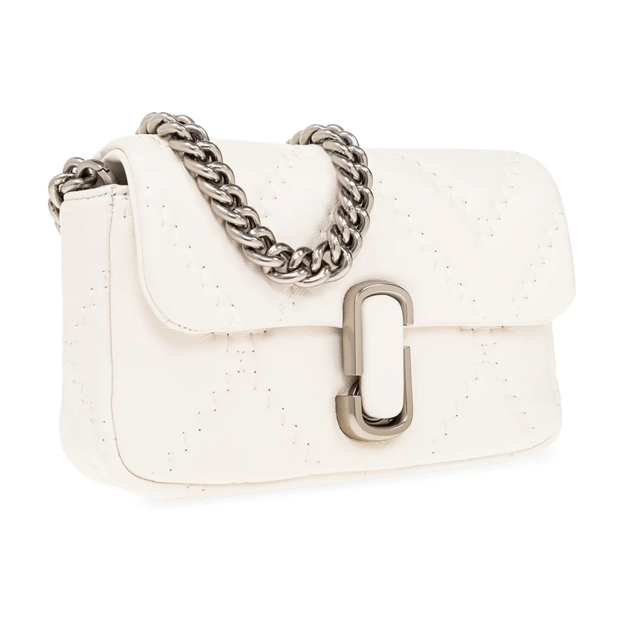 Marc Jacobs , ‘The Quilted J Marc Mini’ shoulder bag ,White female, Sizes: ONE SIZE