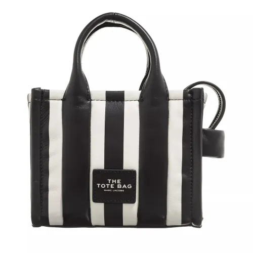 Marc Jacobs Tote Bags - Vertical Stripe Leather Tote Bag - black - Tote Bags for ladies