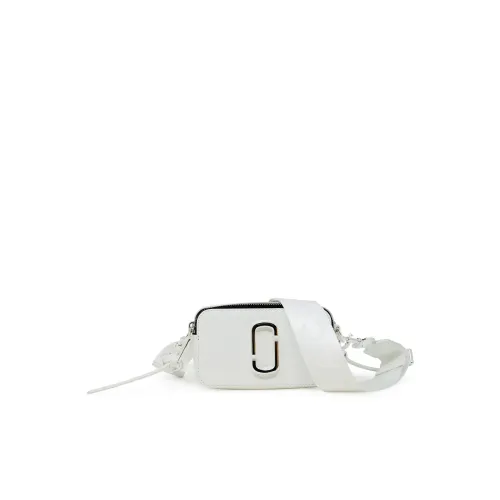 Marc Jacobs , White Leather Snapshot Shoulder Bag ,White female, Sizes: ONE SIZE
