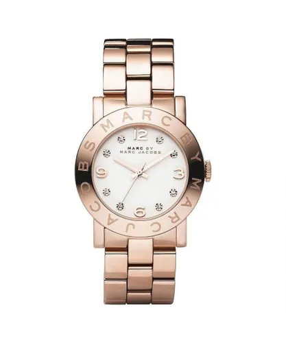Marc Jacobs Womens By Amy Ladies Watch MBM3077 - Rose Gold Metal - One Size