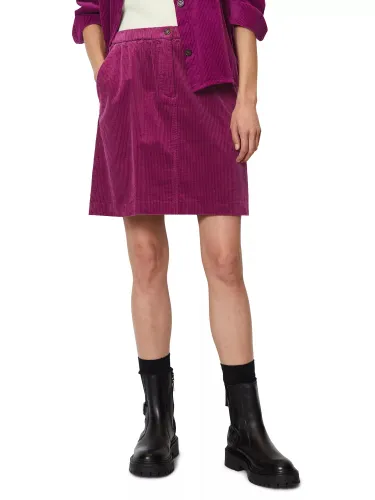 Marc O'Polo Corduroy A-Line Mini Skirt, Juicy Berry - Juicy Berry - Female