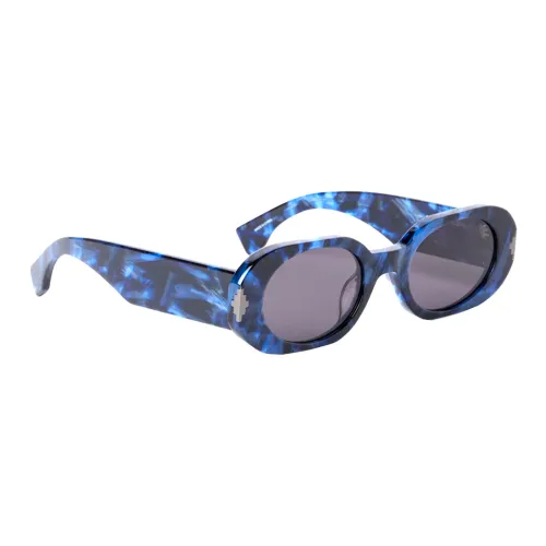 Marcelo Burlon , Blue Havana/Grey Cat Sunglasses Ceri002 Nire ,Blue unisex, Sizes: