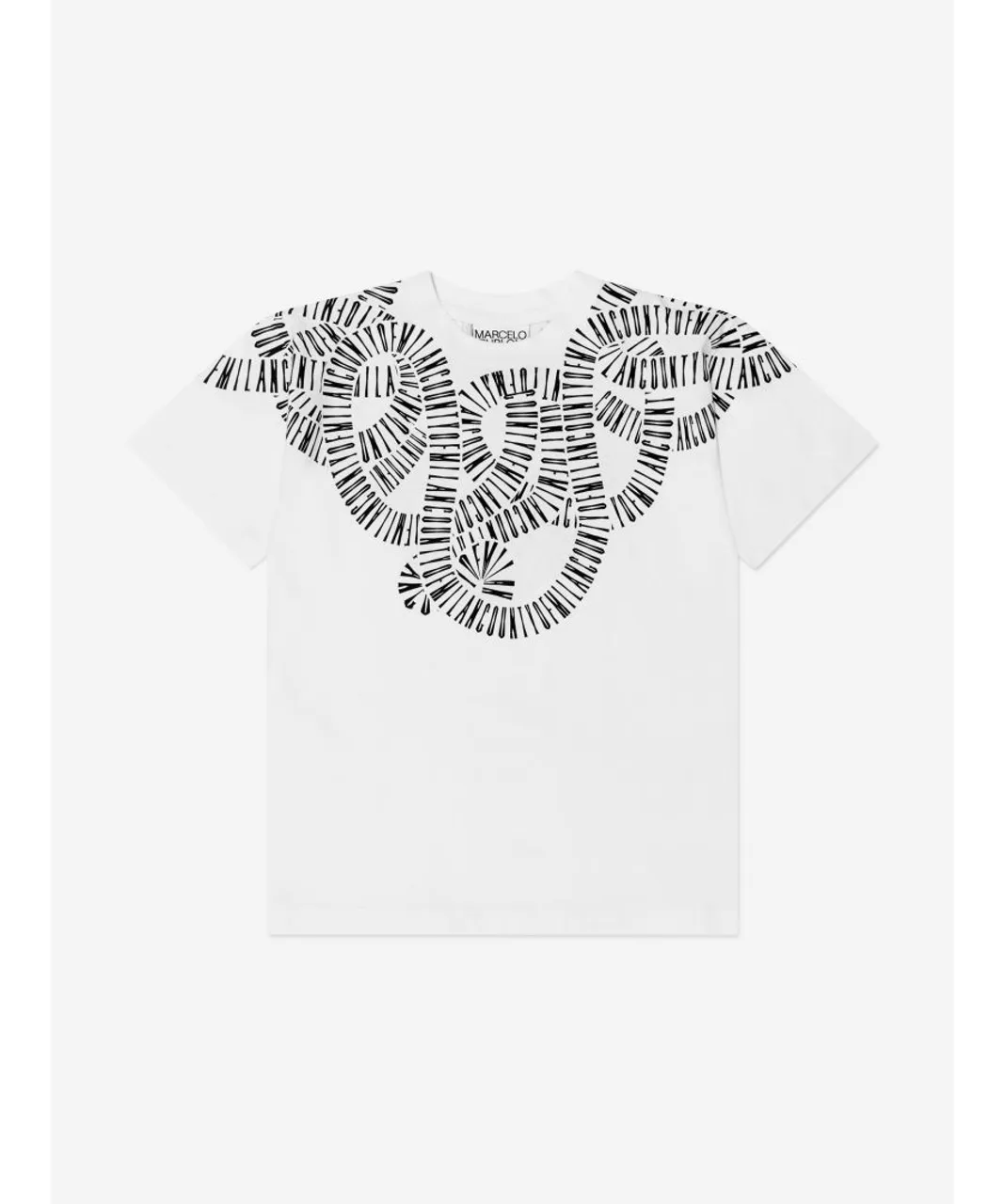 Marcelo Burlon Boys Snake Print T-Shirt - White