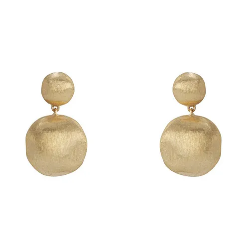 Marco Bicego Africa 18ct Yellow Gold Drop Stud Earrings - Option1 Value Yellow Gold