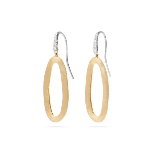 Marco Bicego Jaipur Link 18ct Yellow Gold Diamond Hook Earrings