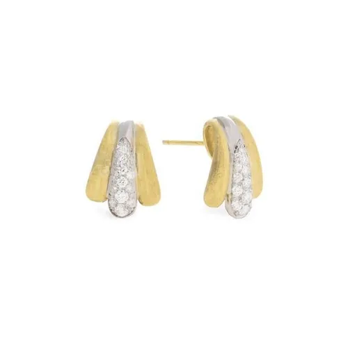 Marco Bicego Lucia 18ct Yellow Gold 0.39ct Diamond Stud Earrings D - Option1 Value Yellow Gold