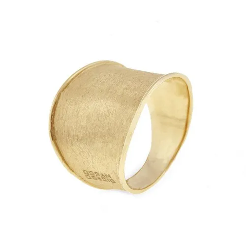 Marco Bicego Lunaria 18ct Yellow Gold Wide Band Ring - M