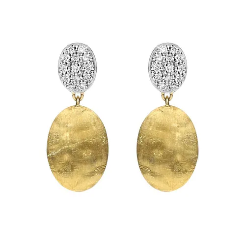 Marco Bicego Siviglia 18ct Yellow Gold 0.20ct Diamond Earrings - Option1 Value Yellow Gold