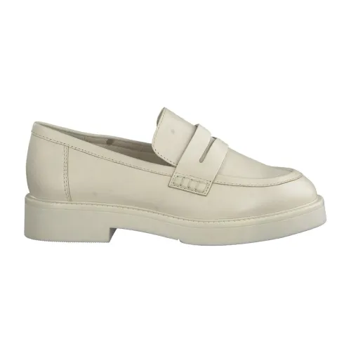 Marco Tozzi , beige casual closed loafers ,Beige female, Sizes: