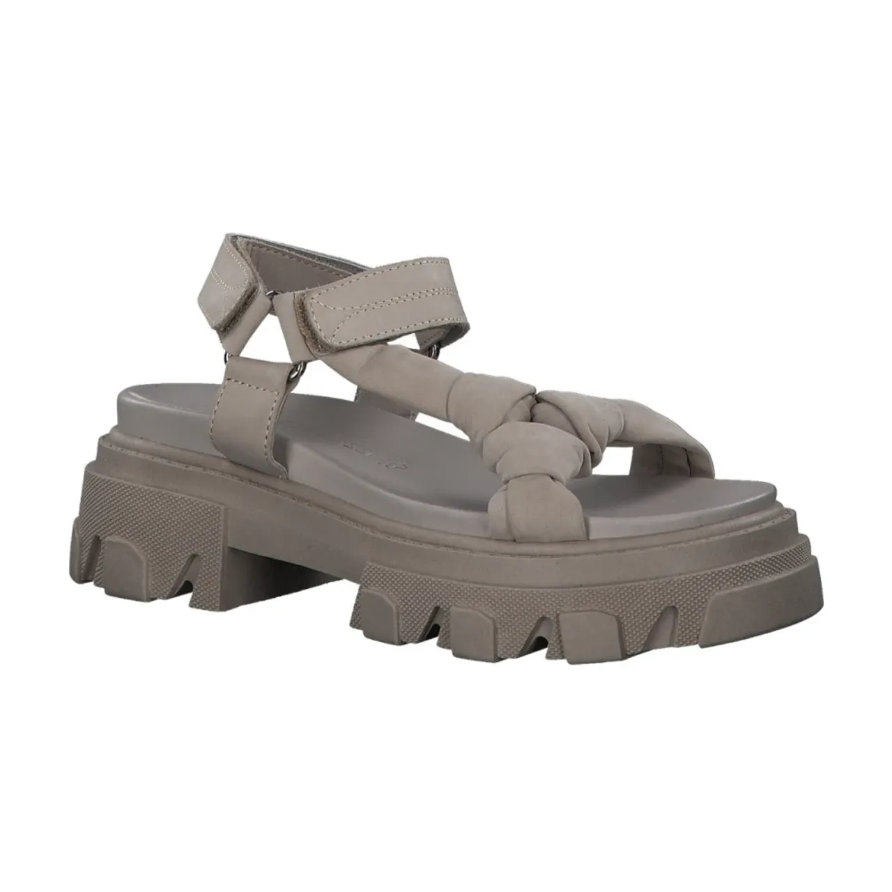 Marco Tozzi , beige casual open sandals ,Gray female, Sizes: