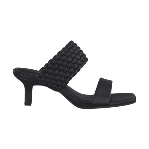 Marco Tozzi , black elegant open sandals ,Black female, Sizes: