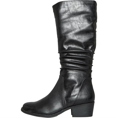 Marco Tozzi Womens 25524 Knee High Boots Black Antic