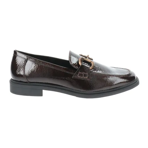Marco Tozzi , Women`s Faux Leather Moccasins ,Brown female, Sizes: