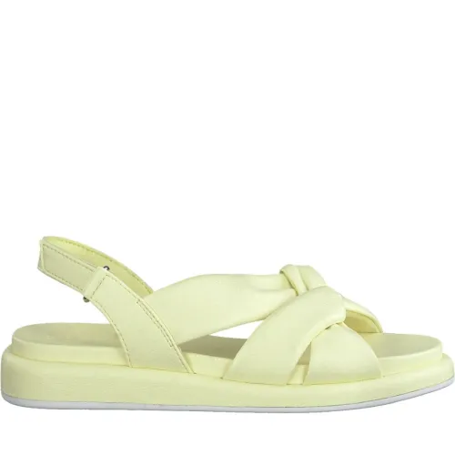 Marco Tozzi , yellow casual open sandals ,Yellow female, Sizes: