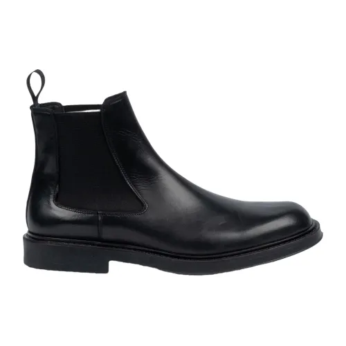 Marechiaro 1962 , Black Beatles Leather Shoes ,Black male, Sizes: