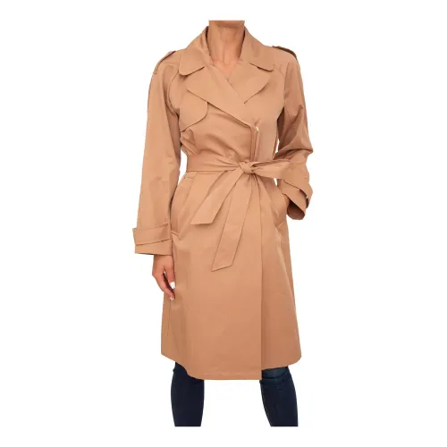 Marella , Belted Coats ,Brown female, Sizes: