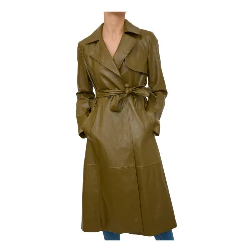 Marella , Trench Coats ,Green female, Sizes: