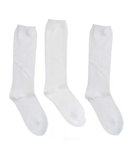 Marie Claire Girls Pack-3 High-top socks 7501 girl - White