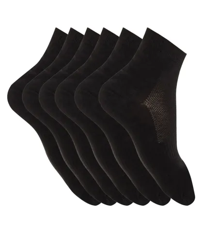 Marie Claire Mens Pack-6 Essential Sport Sock Kler - Black - One