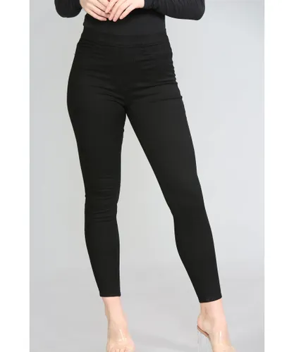 Marks & Spencer and Womens High Waisted Jeggings Black Cotton