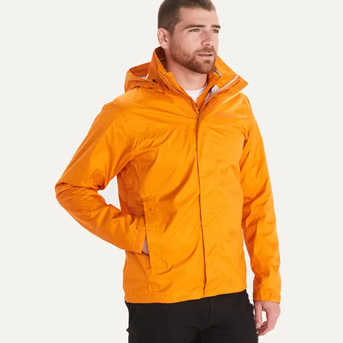 Marmot Mens PreCip Eco Waterproof Jacket (Orange Pepper)