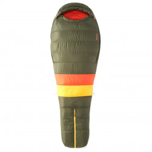 Marmot - Never Winter - Down sleeping bag size Regular, nori /red