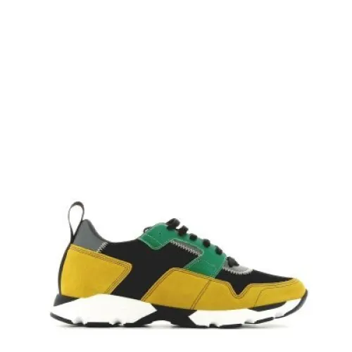 Marni , Abstract Multicolor Low Sneakers ,Yellow male, Sizes: