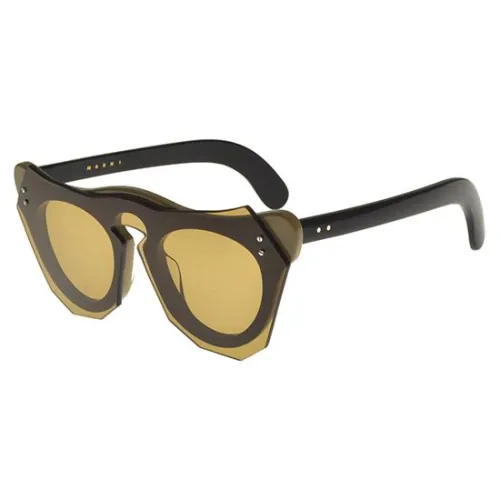 Marni , Black/Light Brown Sunglasses Me612S ,Black female, Sizes:
