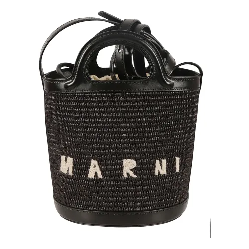 Marni , Black Tropicalia Mini Bucket Bags ,Black female, Sizes: ONE SIZE