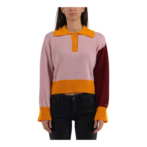 Marni , Cashmere Polo Sweater ,Multicolor female, Sizes: